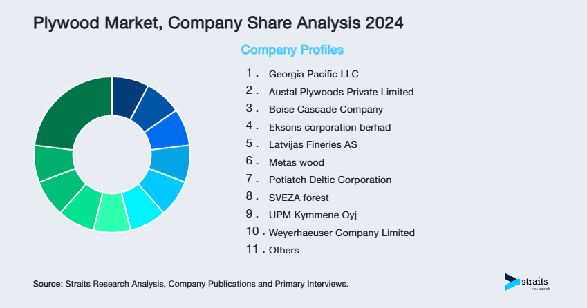 Plywood Market Share of Key Players